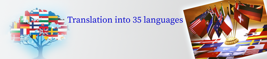 Translation into 35 languages ​​worldwide